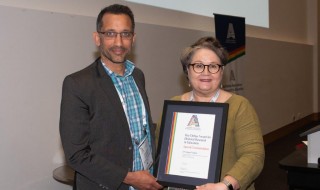AARE2019 - Special Commendation - George Variyan with Presenter - Susan Danby